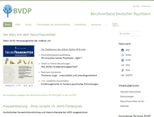Tablet Screenshot of bv-psychiater.de